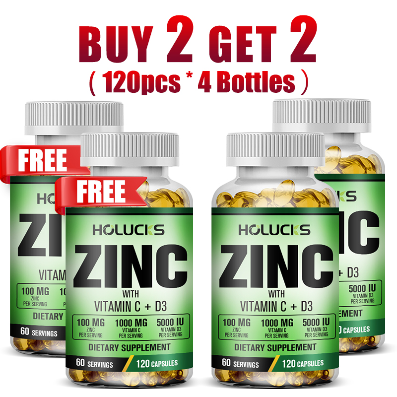 Health Wellness Vitamins - HOLUCKS Integratore Premium di Zinco, Vitamina